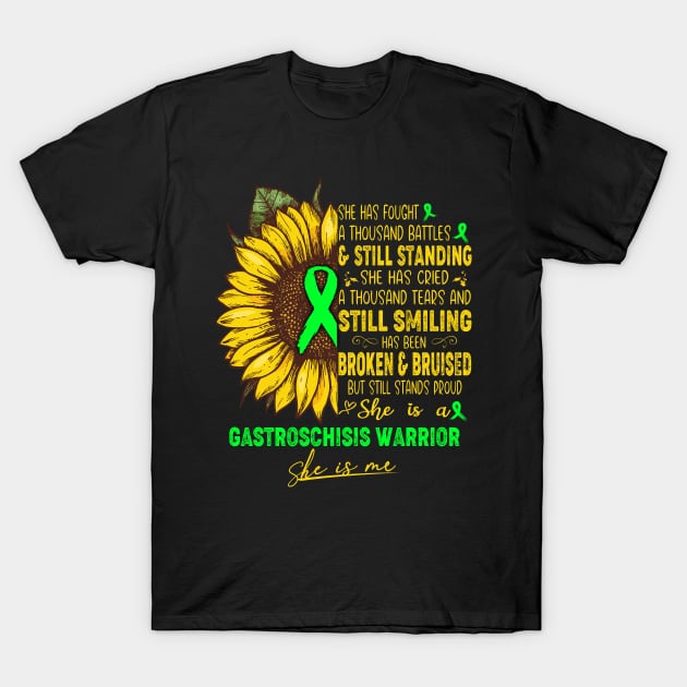 Gastroschisis Awareness She is A Gastroschisis Warrior She is Me T-Shirt by ThePassion99